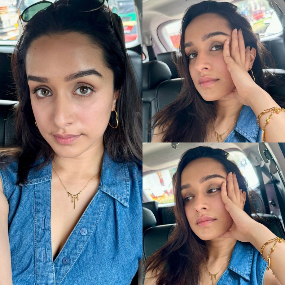 [Photos] Shraddha Kapoor Experiences Mumbai Heat, Captures Carfie Moments With 'Garmi Max' Vibes! 897011