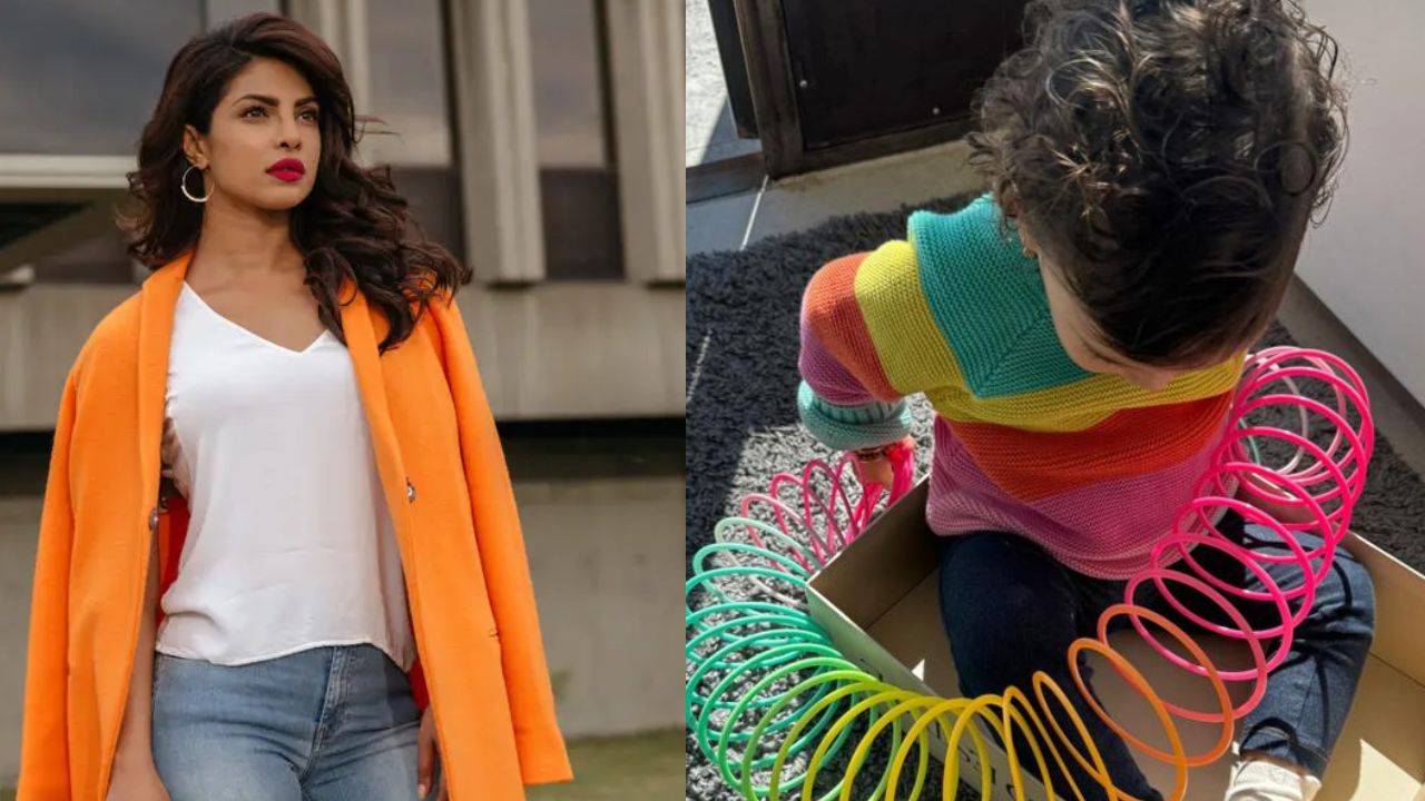 Priyanka Chopra Shares Cute Candid Moment of her Daughter Malti Marie, Playing with Spiral, See Photo!