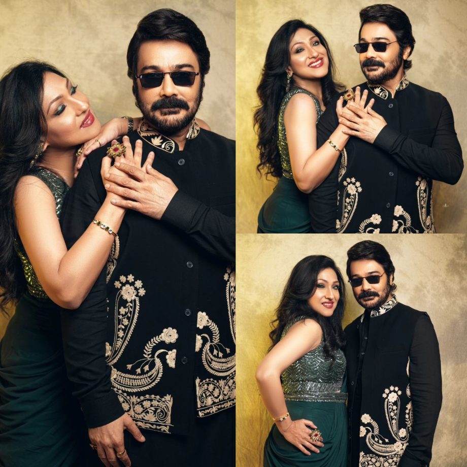 Prosenjit Chatterjee Poses With His Co-Star Rituparna Sengupta In Traditional Looks 897920