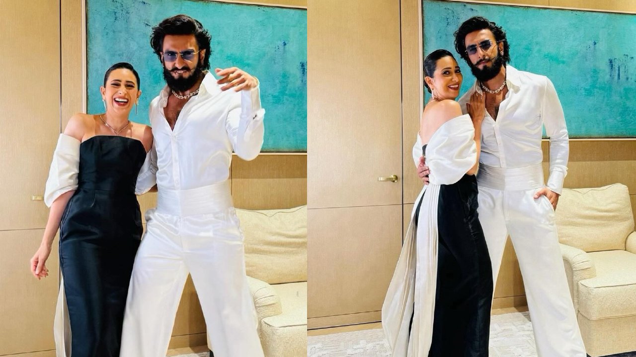 Ranveer Singh’s Wacky Poses Leaves Karisma Kapoor Bursting into Laughter, See Funny Photos! 894317