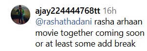 Rasha Thadani Reacts On Malaika Arora's Son Arhaan Khan's New Post Fan Says, 'Ohh U Love...
