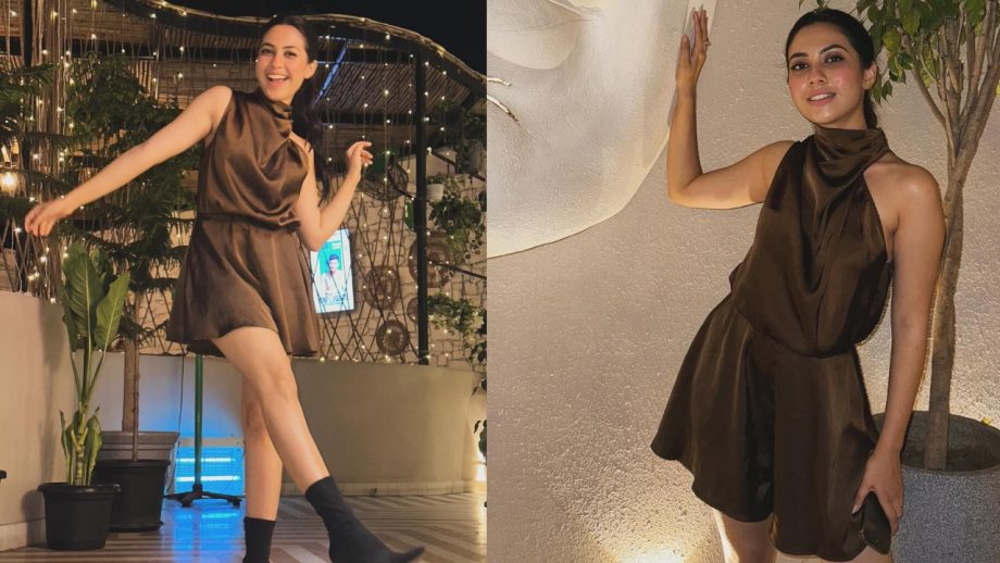 Reem Shaikh's Chocolate Brown Romper Dress Is A Must-have Fit To Style For Dinner Dates To Parties 893958