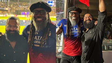 Rishab Shetty shared pictures from his first every cricket stadium match and captioned, “It’s history!!”