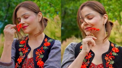 Rubina Dilaik Flaunts Pure Elegance in a Traditional Embroidered Kurta Set with Jacket, See Pics