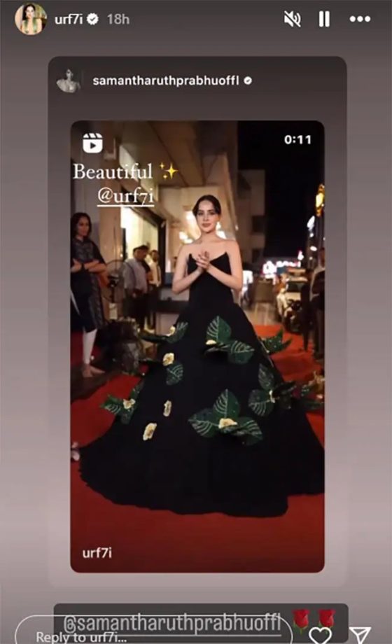 Samantha Ruth Prabhu Turns Cheer Leader For Urfi Javed, Reacts To Her Magical Butterfly Gown Look 893741