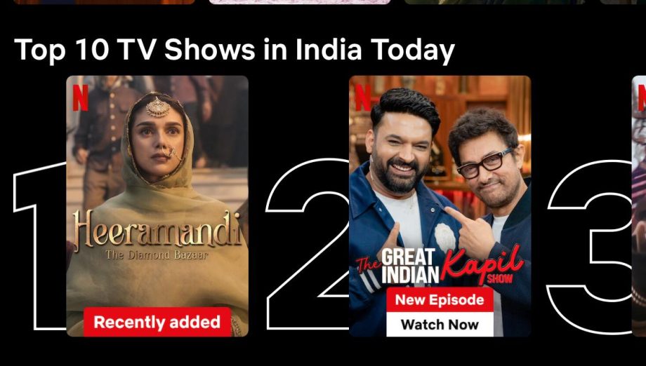 Sanjay Leela Bhansali's Heeramandi: The Diamond Bazaar is creating examples of success! Trending at #1 in India, #4 in UK and #7 in US on Netflix! 893624