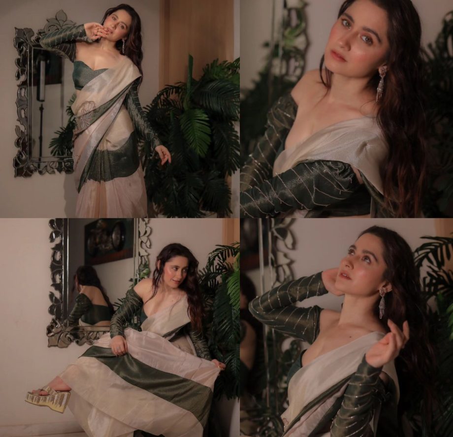 Sanjeeda Shaikh In Organza Saree Or Rashami Desai In Metallic Saree: Who Slays In Classy Saree Look? 897767