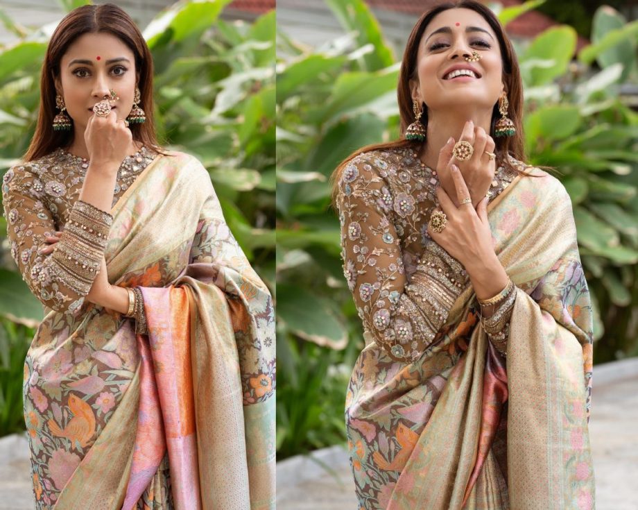Saree Or Lehenga: Explore The Latest Shriya Saran’s Exquisite Ethnic Outfits For Wedding Season 896492