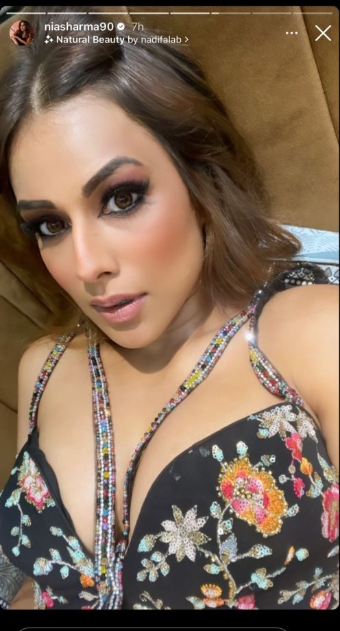 Sneak Peek into Nia Sharma's New Avatar in a Black Lehenga Set from Suhagan Chudail Set! 895098