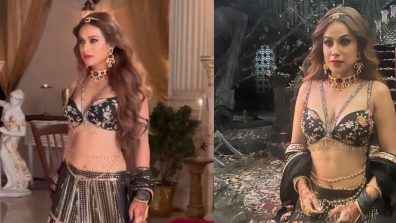 Sneak Peek into Nia Sharma’s New Avatar in a Black Lehenga Set from Suhagan Chudail Set!