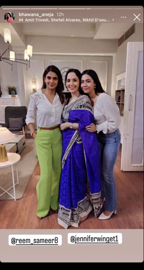 Sneak Peek: Jennifer Winget’s Poses with Reem Shaikh and New Cast Members of ‘Raisinghani vs Raisinghani’ Show 895311