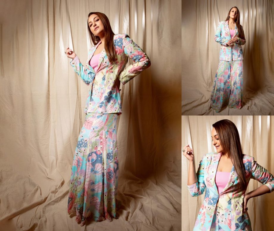 Sonakshi Sinha Turns Up the Heat in a Printed Power Suit: Catch Her in 'Heeramandi' Streaming Now on Netflix! 893760