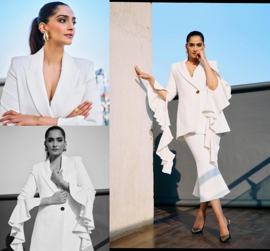 Sonam Kapoor Looks Stunning in an All-White Co-ord Set, Check Out Photoshoot Pics! 895124