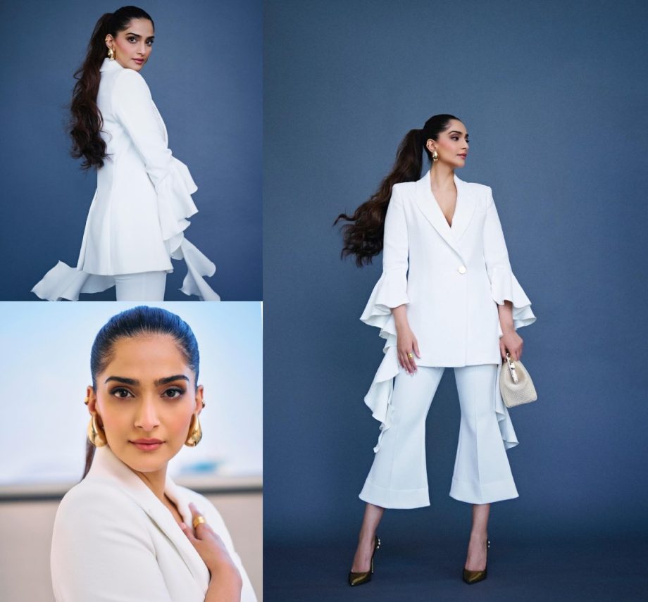 Sonam Kapoor Looks Stunning in an All-White Co-ord Set, Check Out Photoshoot Pics! 895125