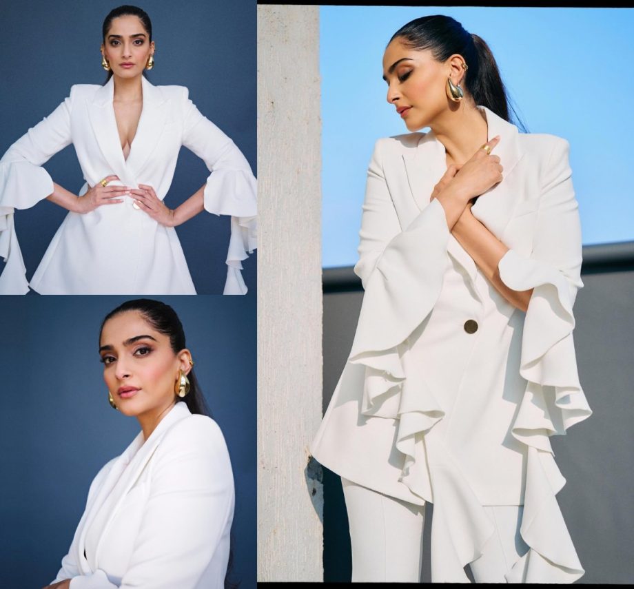 Sonam Kapoor Looks Stunning in an All-White Co-ord Set, Check Out Photoshoot Pics! 895123