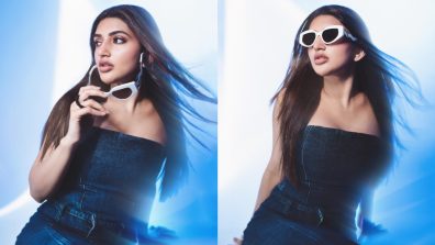 Sreeleela Rocks Denim Fashion in a Blue Top and Pencil Skirt, See Photos!