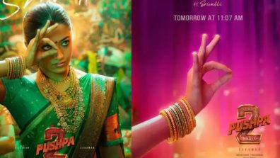 Srivali meets Pushpa Raj aka Rashmika Mandanna and Allu Arjun comes together as The announcement promo of the second song”Angaaron (The Couple Song)” from ‘Pushpa 2: The Rule’ OUT NOW