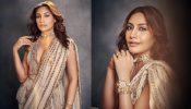 Surbhi Chandna Looks Gorgeous in a Stylish Ivory Saree with a Plunging Neckline Blouse 895330