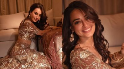 Surbhi Jyoti Gets High On Heeramandi Fever Wearing Embellished Lehenga, See How