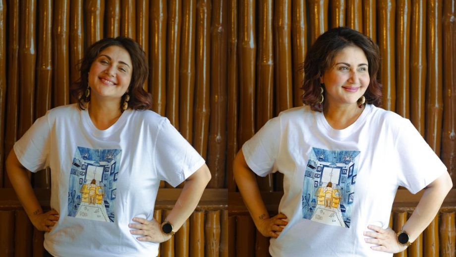 Swastika Mukherjee's Effortless Summer Chic in a Printed Cotton T-shirt and Shorts Combo You Need in Your Wardrobe 894209