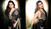 Tejasswi Prakash Looks Gorgeous in a Black Saree with a Designer Blouse, See Pics!