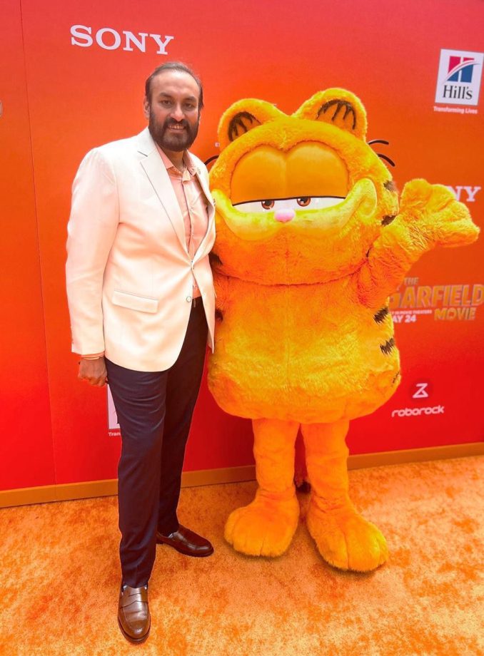 “THE GARFIELD MOVIE” PRODUCER NAMIT MALHOTRA CELEBRATES BLOCKBUSTER HIT ALONGSIDE CHRIS PRATT AND CAST AT LOS ANGELES PREMIERE 896146