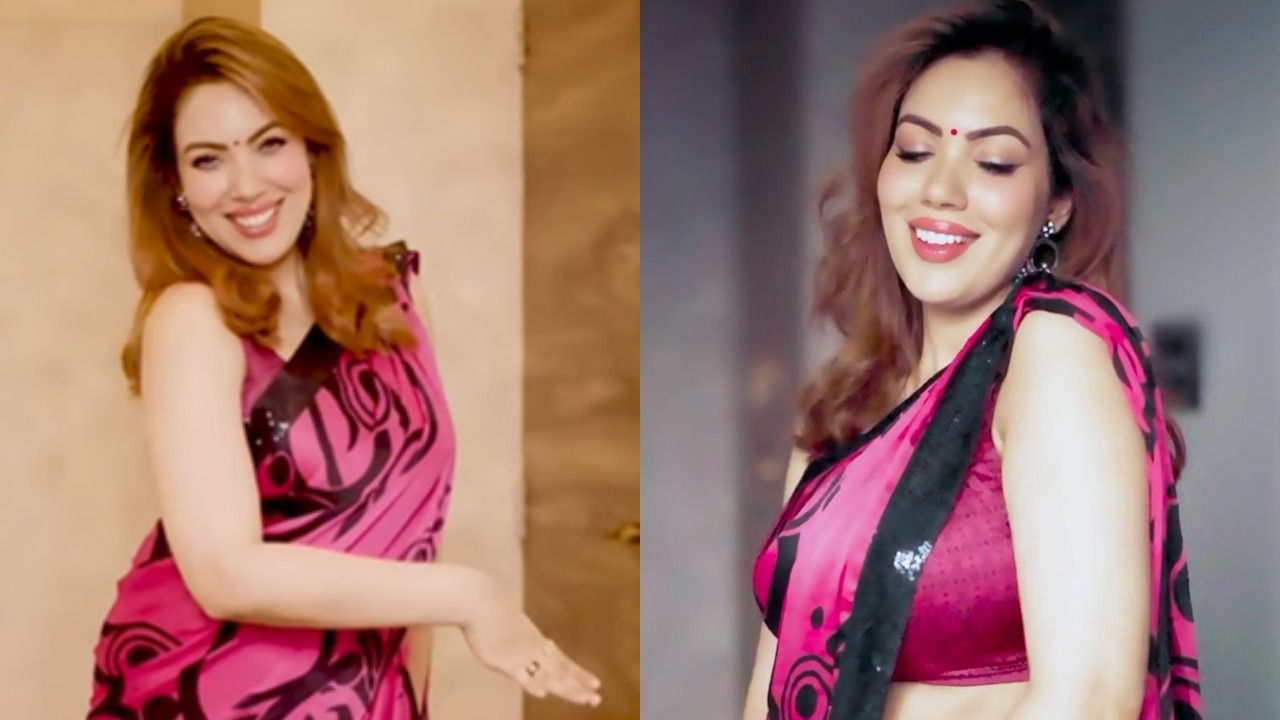 TMKOC'S Munmun Dutta Grooves In Pink Satin Saree On 'Gulabi Sadi' Fan Says, 'Jetalal Toh...." 897895