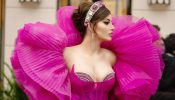 Urvashi Rautela Dazzles in a Pink Thigh-High Slit Gown with Ruffle Sleeves, Check Now! 895150