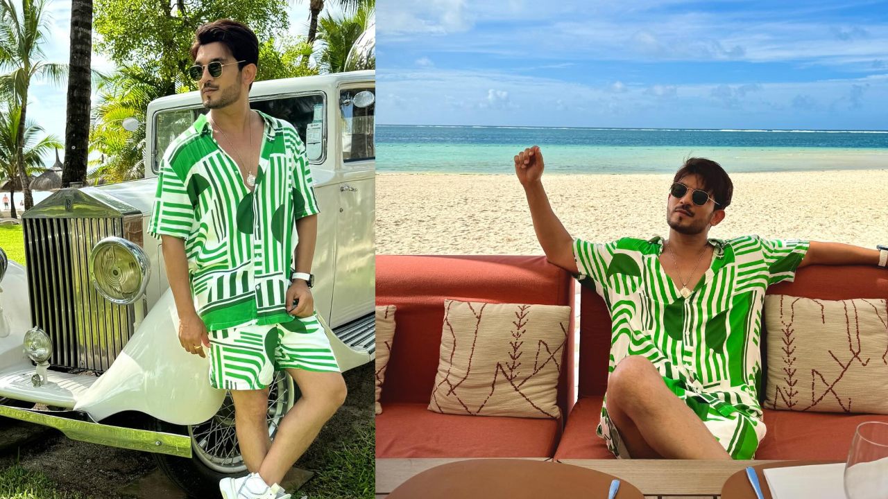 Vacay Goals: Arjun Bijlani's Summer Chill In Comfy Striped Co-ords 894090