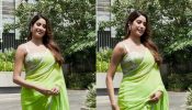 Watch! Janhvi Kapoor Looks Drop-Dead Gorgeous In Green Saree With Bustier Blouse 897123