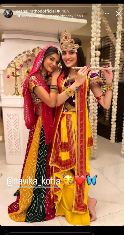 YRKKH Fame Pranali Rathod And Navika Kotia Looks Divine In A Radha-Krishna Avatar, See Pic! 896094