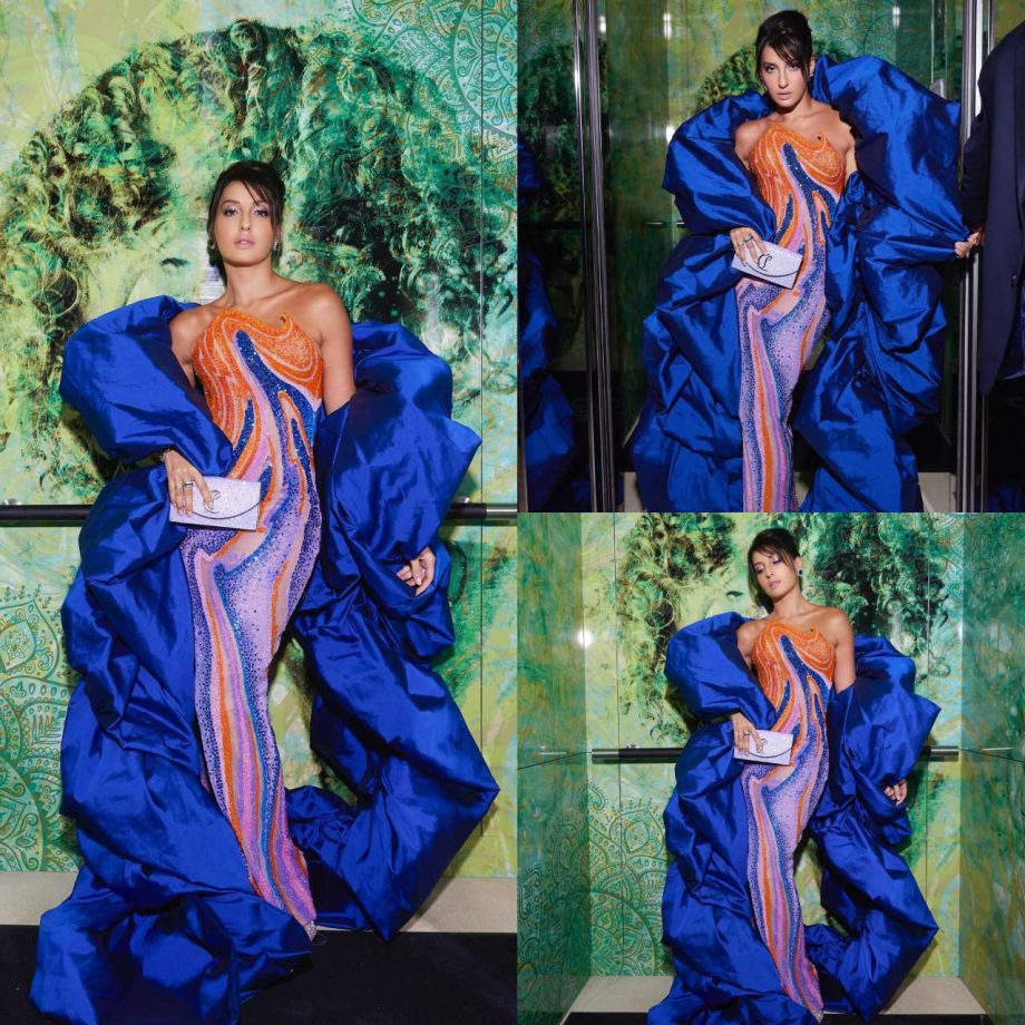 10 Times Nora Fatehi Stuns In Body-Hugging Gowns, Proving Her Perfect Bollywood Figure 901746