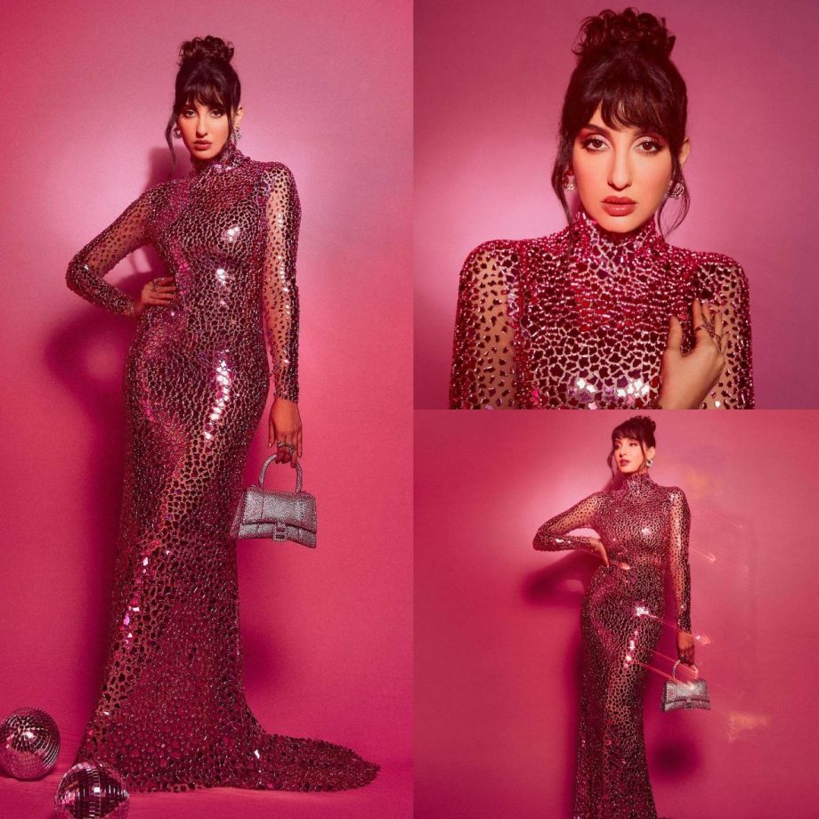 10 Times Nora Fatehi Stuns In Body-Hugging Gowns, Proving Her Perfect Bollywood Figure 901740