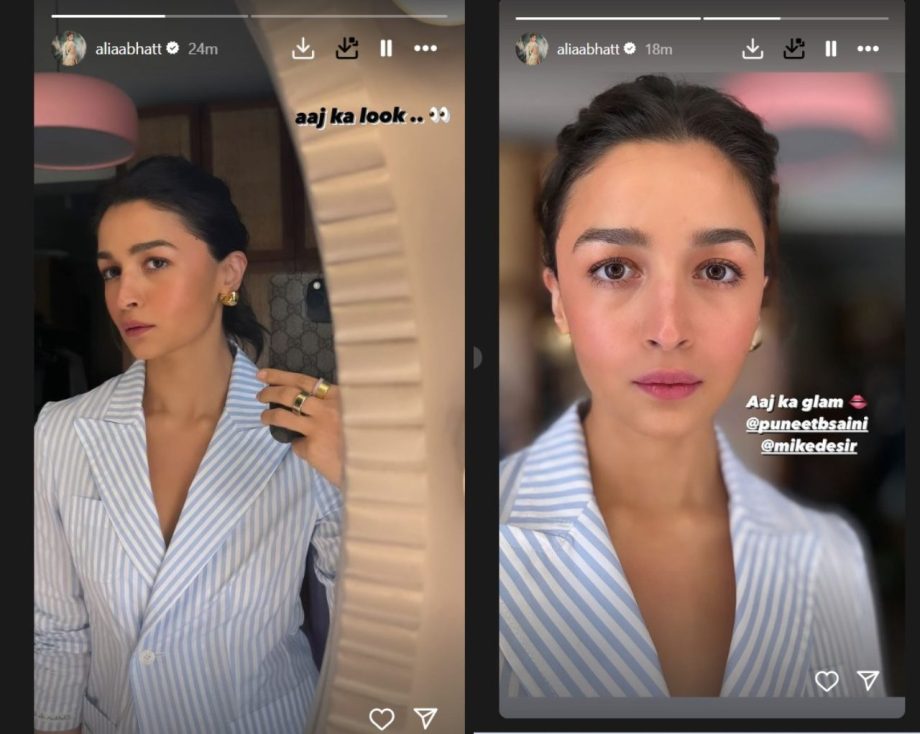 Alia Bhatt Gives ‘Bossy’ Vibes In Striped Blazer Look, Checkout Photos! 901209