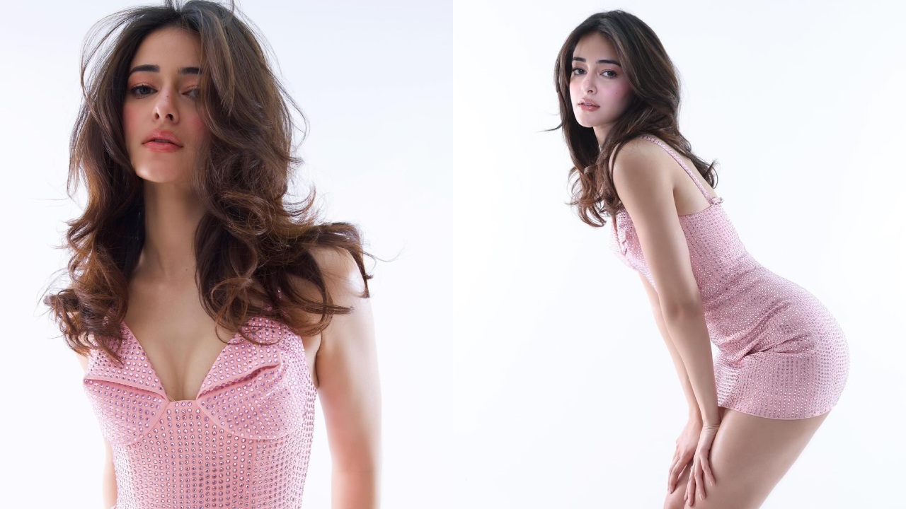 Ananya Panday Turns 'Barbie Girl' In Pink Diamond Studded Dress, Navya Nanda Feels The Heat! 899382