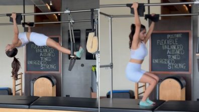 Anushka Sen Sets The Fitness Bar High With Her Intense Pilates Workout, Watch!