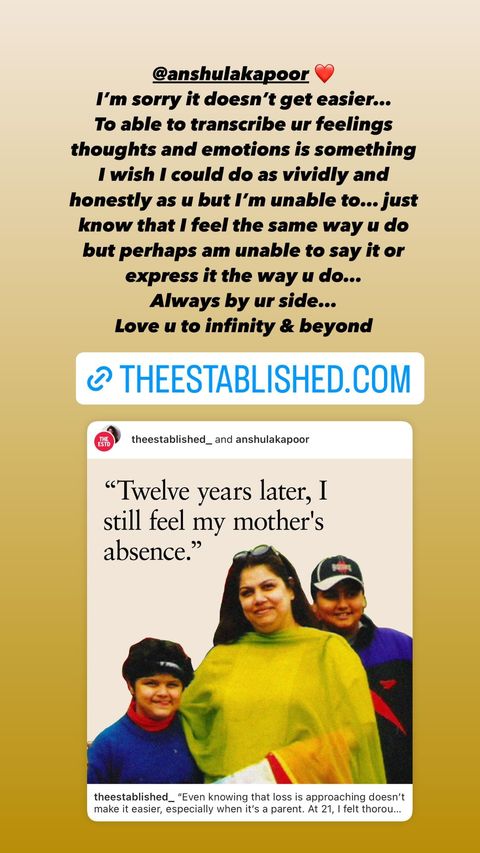 Arjun Kapoor says 'always by your side' to Anshula Kapoor as she pens about how she still 'feels her mother's absence' 898291