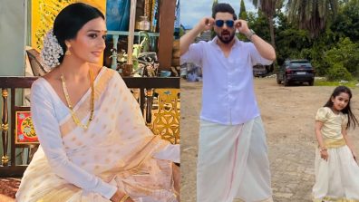 Bhagya Lakshmi: Aishwarya Khare Turns South Indian Lady, Rohit Suchanti Dances With On-screen Daughter