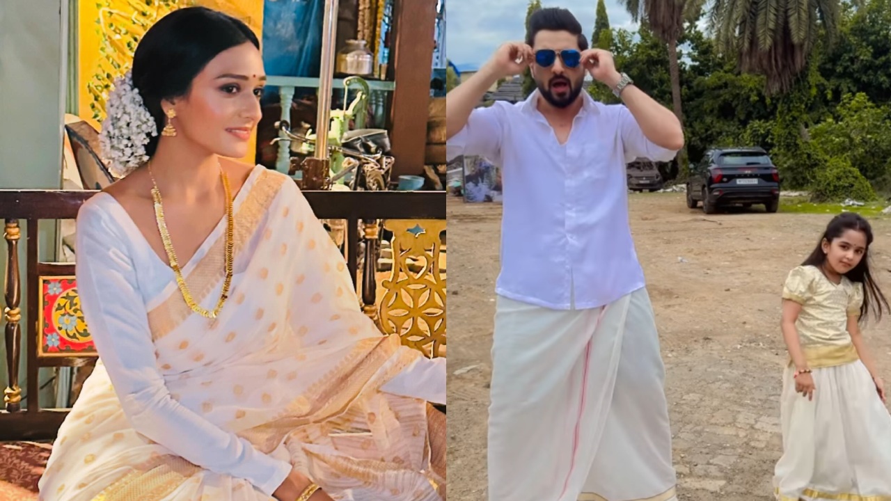 Bhagya Lakshmi: Aishwarya Khare Turns South Indian Lady, Rohit Suchanti Dances With On-screen Daughter