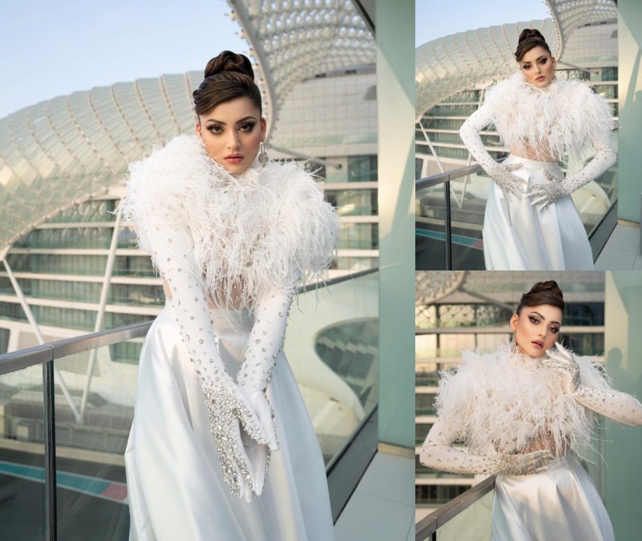 Channel Your Inner Diva Like Shanaya Kapoor And Urvashi Rautela In Stunning White Gown 898052