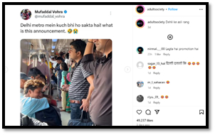 Delhi metro partners with Amazon miniTV for an unconventional Jamnapaar marketing strategy 899648