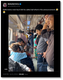 Delhi metro partners with Amazon miniTV for an unconventional Jamnapaar marketing strategy 899647