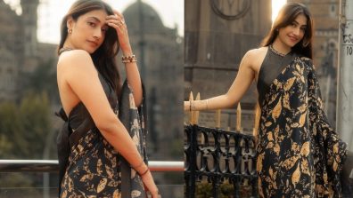 Dhanashree Verma Turns ‘Desi Girl’ In Nargis Saree With Halter-Neck Blouse, See Photos!