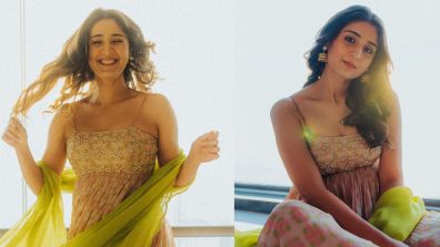 Dhvani Bhanushali Looks Regal In Anarkali Kurti With Contrast Dupatta, See Photos!