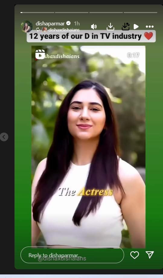 Disha Parmar completes 12 years in the TV industry; let's revisit her journey 901199