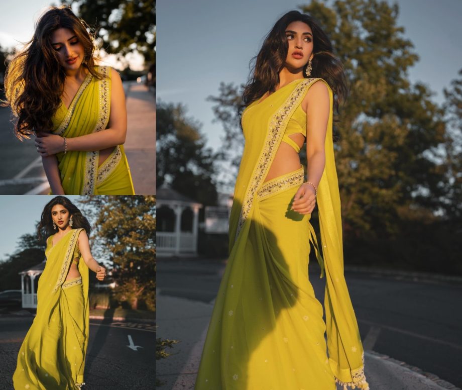 Dream Girl: Sreeleela Wows In Green Simple Saree With Designer Blouse 898524
