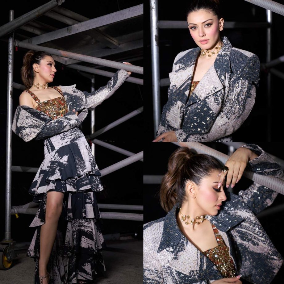 Hansika Motwani Looks Fierce In A Co-ord Set With Designer Bralette, Checkout Photos 899852