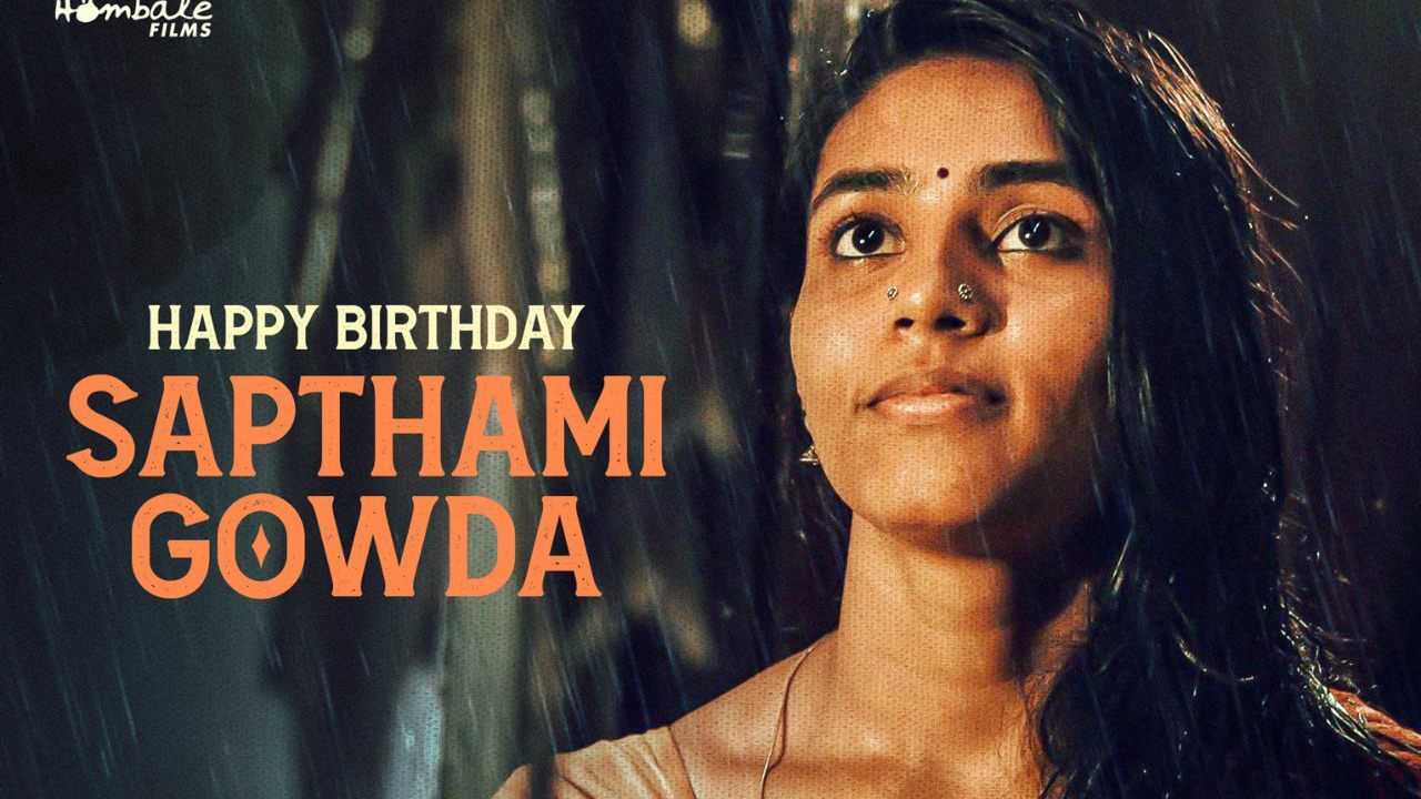 "Kantara makers extend their heartfelt birthday wishes to actress Sapthami Gowda!" 899275
