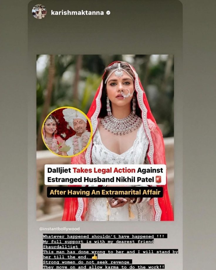Karishma Tanna Extends Support For Dalljiet Kaur On Separation From Nikhil Patel Says, 