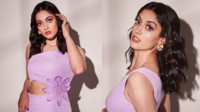 Khatron Ke Khiladi 14 Aditi Sharma Flaunts Her Lavender Love In Cut-Out Dress